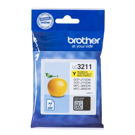 Brother LC-3211Y cartuccia d'inchiostro Originale Resa standard Giallo (LC3211Y)