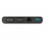 StarTech.com Adattatore multiporta USB C con HDMI, VGA, Gigabit Ethernet e USB 3.0 - Mini dock hub USB C a HDMI 4K  (DKT30CHVCM)