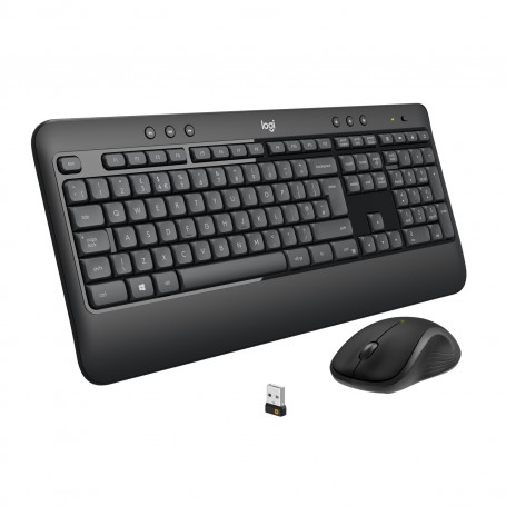 Logitech MK540 ADVANCED Wireless Keyboard and Mouse Combo tastiera USB QWERTY Italiano Nero, Bianco (920-008679)