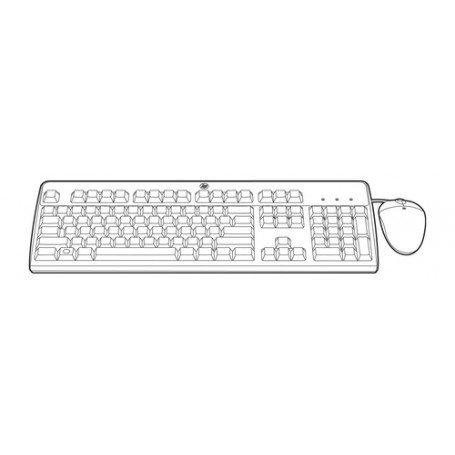 Hewlett Packard Enterprise 631362-B21 tastiera USB QWERTY Italiano Nero (631362-B21)
