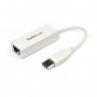 StarTech.com Adattatore di rete NIC USB 3.0 a Ethernet Gigabit - Bianco (USB31000SW)