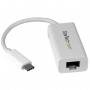 StarTech.com Adattatore di rete USB-C a RJ45 Gigabit Ethernet - USB 3.1 Gen 1 - (5 Gbps) - Bianco (US1GC30W)