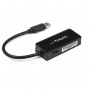 StarTech.com Adattatore USB 3.0 a Ethernet Gigabit NIC con porta USB - Nero (USB31000SPTB)