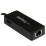 StarTech.com Adattatore di rete USB-C a RJ45 Gigabit Ethernet con porta USB-A supplementare - USB 3.1 Gen 1 - (5 Gb (US1GC301AU)