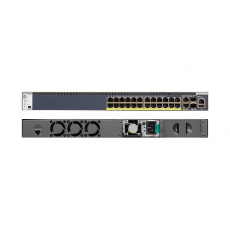 Netgear M4300-28G-PoE+ Gestito L3 Gigabit Ethernet (10/100/1000) Supporto Power over Ethernet (PoE) 1U Nero (GSM4328PB-100NES)