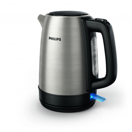 Philips Daily Collection Bollitore in metallo da 1,7 l con spia e coperchio a molla (HD9350/90)