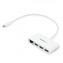 StarTech.com Hub USB 3.0 a 3 porte con Gigabit Ethernet - USB-C a 3x USB-A - Bianco (HB30C3A1GEA)