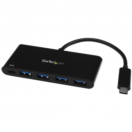 StarTech.com HB30C4AFPD hub di interfaccia USB 3.2 Gen 1 (3.1 Gen 1) Type-C 5000 Mbit/s Nero (HB30C4AFPD)