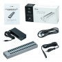 i-tec U3CHARGEHUB16 Caricabatterie per dispositivi mobili Grigio Interno (U3CHARGEHUB16)