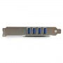 StarTech.com Adattatore scheda controller PCI Express PCIe SuperSpeed USB 3.0 a 4 porte con UASP - Alimentazione SA (PEXUSB3S4V)