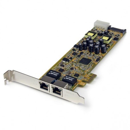 StarTech.com Adattatore scheda di rete PCIe Ethernet Gigabit PCI Express a due porte - PoE/PSE (ST2000PEXPSE)