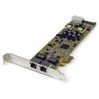 StarTech.com Adattatore scheda di rete PCIe Ethernet Gigabit PCI Express a due porte - PoE/PSE (ST2000PEXPSE)