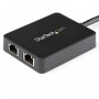 StarTech.com Adattatore USB 3.0 a doppia porta Ethernet Gigabit NIC con porta USB (USB32000SPT)