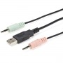 StarTech.com Switch DisplayPort KVM 4K a 60 Hz e 2 porte con cavi integrati (SV211DPUA4K)
