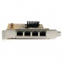 StarTech.com Adattatore Scheda di Rete Ethernet Gigabit PCI express PCIe NIC a 4 porte (ST1000SPEX43)