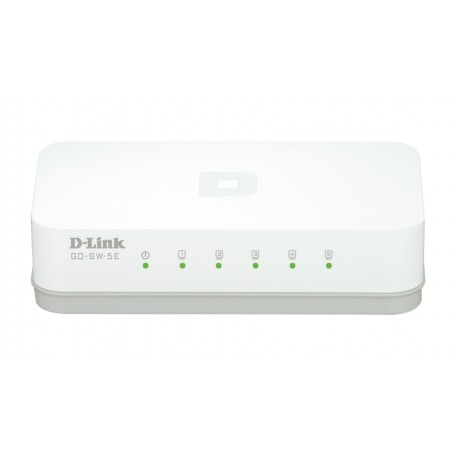 D-Link GO-SW-5E/E switch di rete Non gestito Fast Ethernet (10/100) Bianco (GO-SW-5E)
