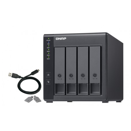QNAP TR-004 array di dischi Nero (TR-004)