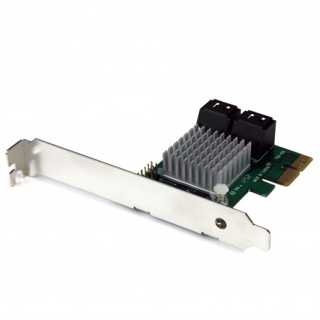StarTech.com Scheda controller RAID PCI Express 2.0 SATA III 6 Gbps a 4 porte con tiering SSD HyperDuo (PEXSAT34RH)
