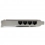 StarTech.com Scheda di rete PCIe Gigabit Power over Ethernet a 4 porte - Adattatore PCI express - Intel I350 NIC (ST4000SPEXI)