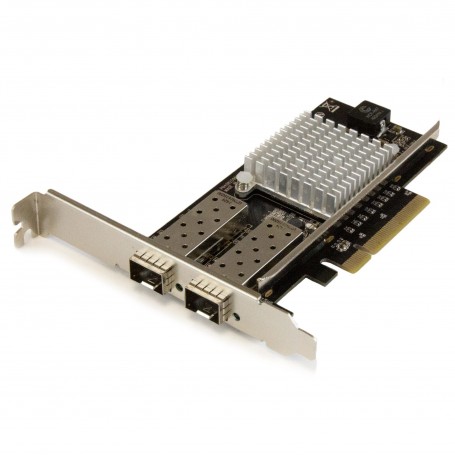 StarTech.com Scheda di rete PCI Express in Fibra ottica da 10Gb con 2 porte SFP+ aperto con Chip Intel (PEX20000SFPI)