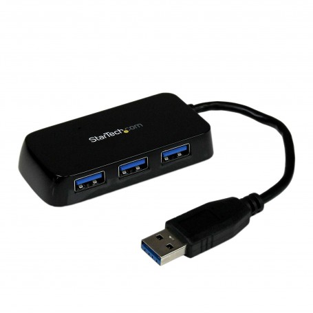 StarTech.com Hub Mini USB 3.0 SuperSpeed a 4 porte portatile - Nero (ST4300MINU3B)
