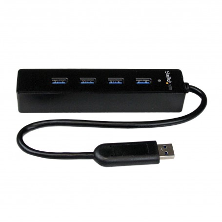 StarTech.com Hub portatile USB 3.0 SuperSpeed a 4 porte - Perno e concentratore per notebook o Ultrabook USB 3.0 co (ST4300PBU3)