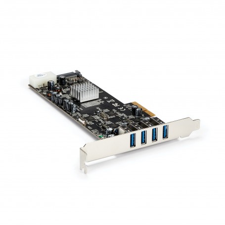 StarTech.com Adattatore scheda SuperSpeed USB 3.0 con 4 porte PCI Express (PCIe) con 4 canali da 5 Gbps dedicati - (PEXUSB3S44V)