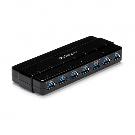 StarTech.com HUB USB 3.0 a 7 porte alimentato - Perno e concentratore USB 3.0 ultra veloce - Nero (ST7300USB3B)