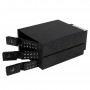 StarTech.com Scheda backplane per rack portatili hot-swap trayless in alluminio 3 alloggiamenti per SAS II/SATA I (HSB3SATSASBA)