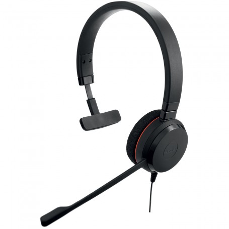 Jabra Evolve 20 UC Mono Auricolare Cablato A Padiglione Ufficio USB tipo A Nero (4993-829-209)