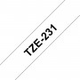 Brother TZe231 nastro per etichettatrice Nero su bianco TZe (TZE231)