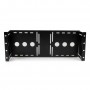 StarTech.com Staffa di montaggio universale per monitor LCD VESA per rack 19'' o armadi (RKLCDBK)