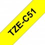 Brother TZe-C51 nastro per etichettatrice Nero su giallo fluorescente (TZEC51)