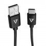 V7 Cavo USB nero da USB 2.0 A maschio a USB-C maschio 2m 6.6ft (V7U2AC-2M-BLK-1E)