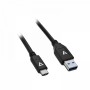 V7 Cavo USB nero da USB 2.0 A maschio a USB-C maschio 2m 6.6ft (V7U2AC-2M-BLK-1E)