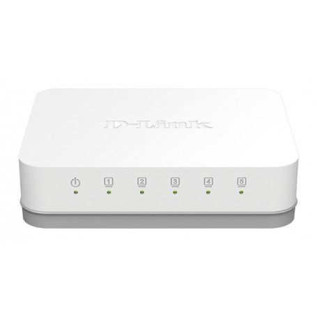 D-Link GO-SW-5G Non gestito Gigabit Ethernet (10/100/1000) Bianco (GO-SW-5G)