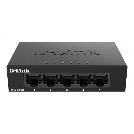 D-Link DGS-105GL/E switch di rete Non gestito Gigabit Ethernet (10/100/1000) Nero (DGS-105GL)