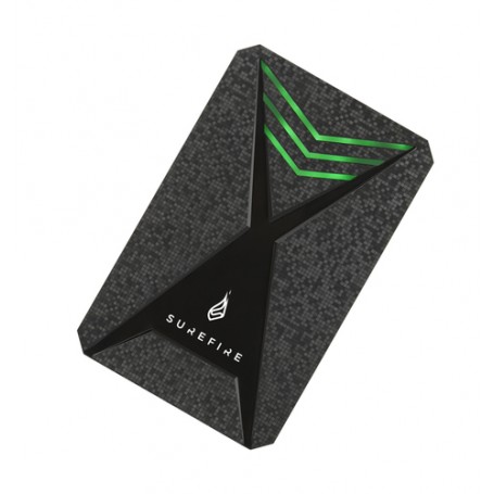 SureFire Gaming disco rigido esterno 2000 GB Nero, Grigio (53682)