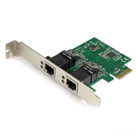StarTech.com Adattatore Scheda di Rete Ethernet Gigabit PCI express PCIe NIC a 2 porte RJ45 da 1 Gbps (ST1000SPEXD4)