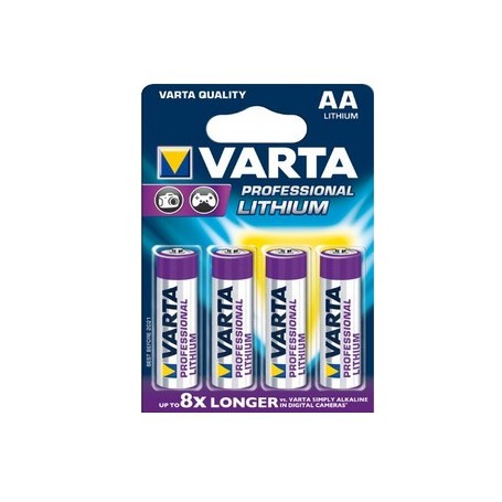 Varta 4x AA Lithium Batteria monouso Stilo AA Litio (6106301404)