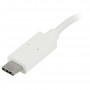 StarTech.com Hub USB-C a 4 porte USB 3.0 - Perno e Concentratore USB Tipo C con 1x USB-C e 3x USB-A - Bianco (HB30C3A1CFBW)