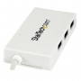 StarTech.com Hub USB-C a 4 porte USB 3.0 - Perno e Concentratore USB Tipo C con 1x USB-C e 3x USB-A - Bianco (HB30C3A1CFBW)