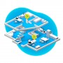 FRITZ! Repeater 2400 Ricevitore e trasmettitore di rete Grigio, Bianco 10, 100, 1000 Mbit/s (20002887)