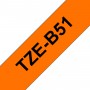 Brother TZe-B51 nastro per etichettatrice Nero su arancione fluorescente (TZEB51)