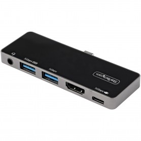 StarTech.com Adattatore Multiporta USB C a HDMI 4K 60Hz, Hub USB 3.0 a 3 porte, HDMI 2.0 Audio - USB-C Mini Docking (DKT30ICHPD)