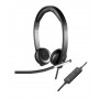 Logitech H650E Cuffia Padiglione auricolare Nero, Argento (981-000519)
