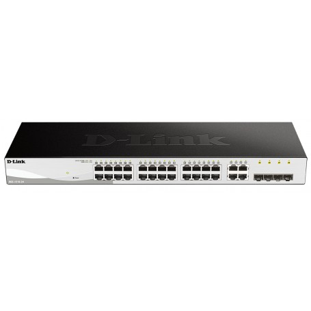 D-Link DGS-1210-24 switch di rete Gestito L2 Gigabit Ethernet (10/100/1000) 1U Nero (DGS-1210-24)