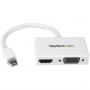StarTech.com Adattatore Mini DisplayPort a HDMI e VGA - Convertitore audio/video da viaggio mDP 2 in 1 - 1920x1200  (MDP2HDVGAW)