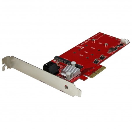 StarTech.com Scheda PCI Express Controller 2x M.2 NGFF SSD RAID con 2 Porte Sata III - PCIe (PEXM2SAT3422)