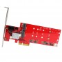 StarTech.com Scheda PCI Express Controller 2x M.2 NGFF SSD RAID con 2 Porte Sata III - PCIe (PEXM2SAT3422)